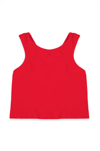 KURVE BUTTER SOFT GIRLS CROP RACERBACK TANK TOP