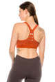 HEART PATTERN JACQUARD LACE STRAP BRA CAMI