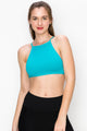 KURVE RIBBED HIGH NECK BRALETTE