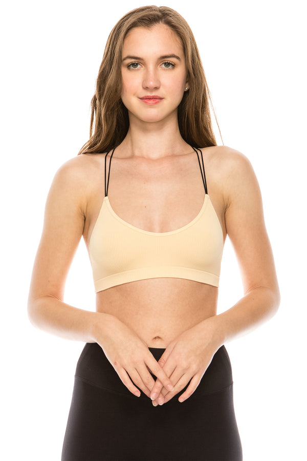 KURVE DOUBLE SKINNY STRAP Y-BACK BRALETTE