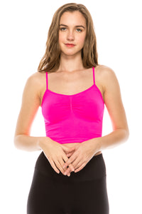 KURVE SEAMELSS FRONT RUCHING CROP BRALETTE