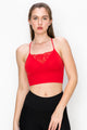 WIDE BAND LACE TRIM BRA CAMI
