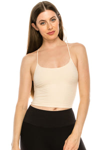 KURVE SEMALESS X-BACK CROP CAMI