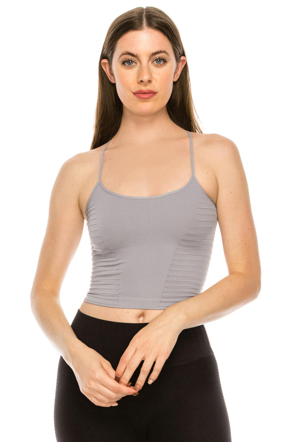 KURVE SEMALESS X-BACK CROP CAMI