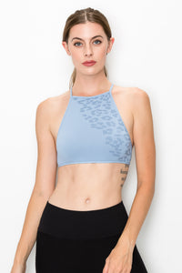 LEOPARD CROPPED BRALETTE