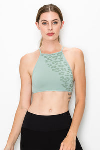 LEOPARD CROPPED BRALETTE