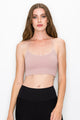 RIBBED RACER BACK BRA CAMI