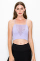 V-SHAPE MESH DETAIL CROP CAMI