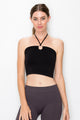 O-RING HALTER CROP TOP