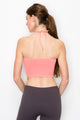 O-RING HALTER CROP TOP