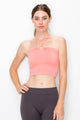 O-RING HALTER CROP TOP