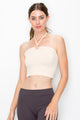 O-RING HALTER CROP TOP