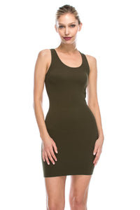 RIB RACERBACK TANK DRESS