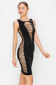 SLASHED OUT TANK DRESS