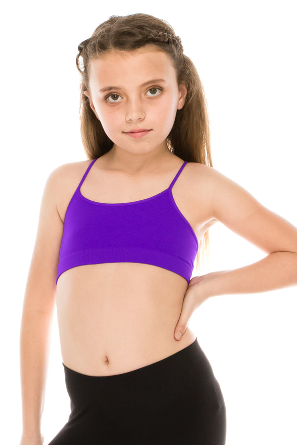 KURVE KIDS BUTTER SOFT RACERBACK BANDEAU CAMI TOP - TRAINING BRA