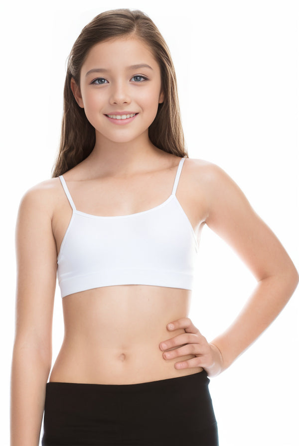 KURVE KIDS BUTTER SOFT BASIC BANDEAU CAMI TOP - TRAINING BRA