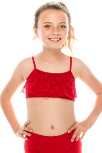 KIDS BASIC BANDEAU CAMI WITH LACE