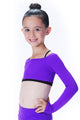 KIDS LONG SLEEVE CROP TOP