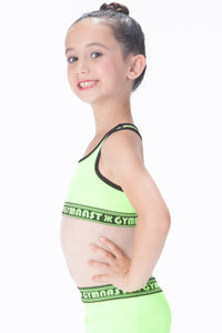 KIDS DOUBLE LAYERED "GYMNAST" SPORTS BRA
