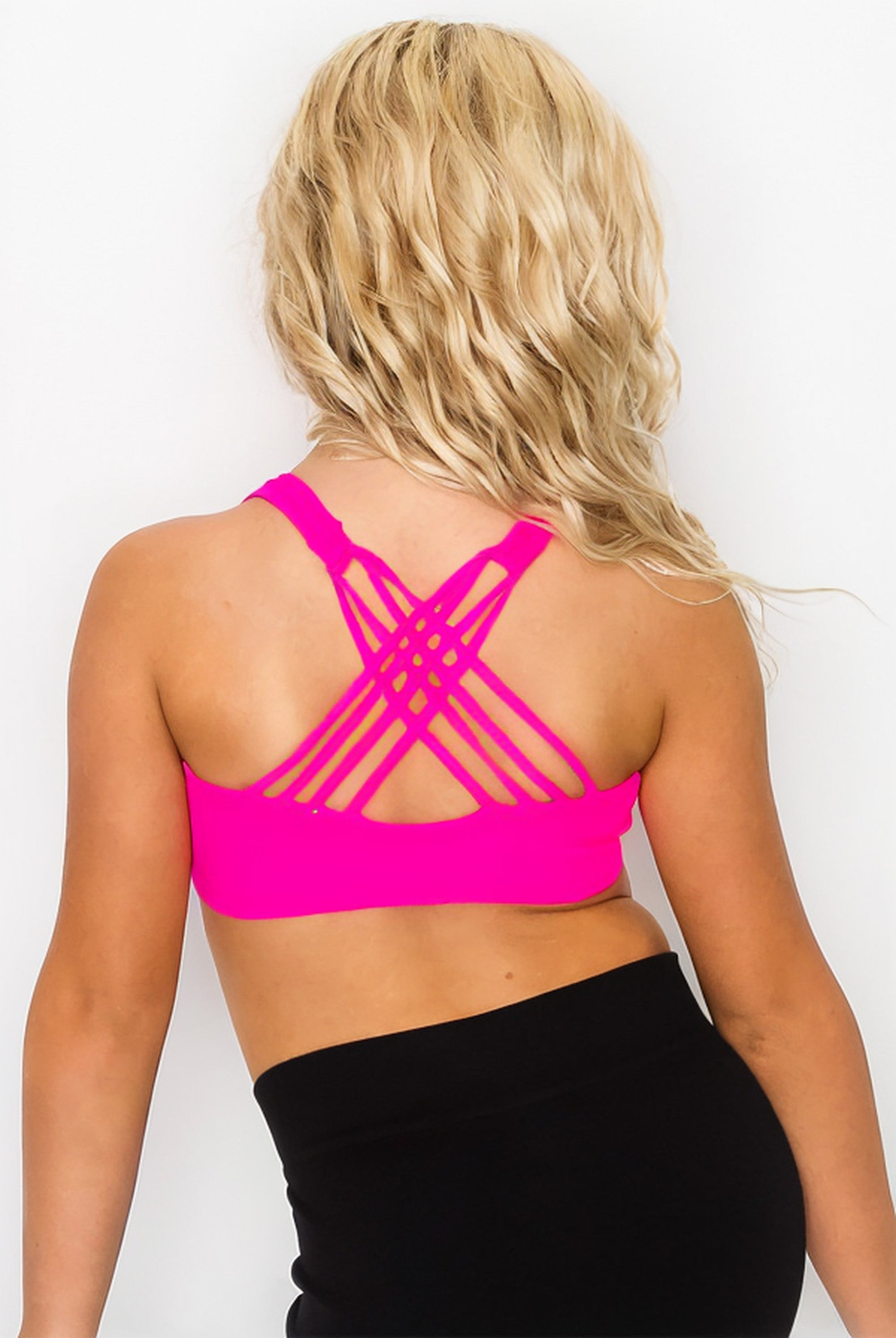 Strappy Girls Seamless Padded Crop Bustier