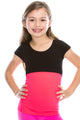 KIDS CAP SLEEVE CROP TOP