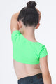 KIDS CAP SLEEVE CROP TOP