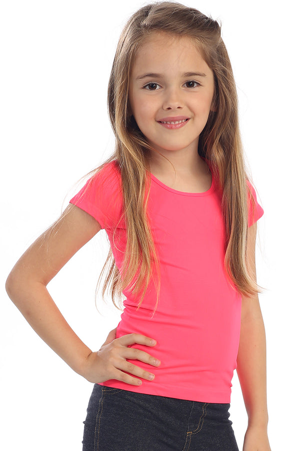 KURVE KIDS BUTTER SOFT CAP SLEEVE TOP