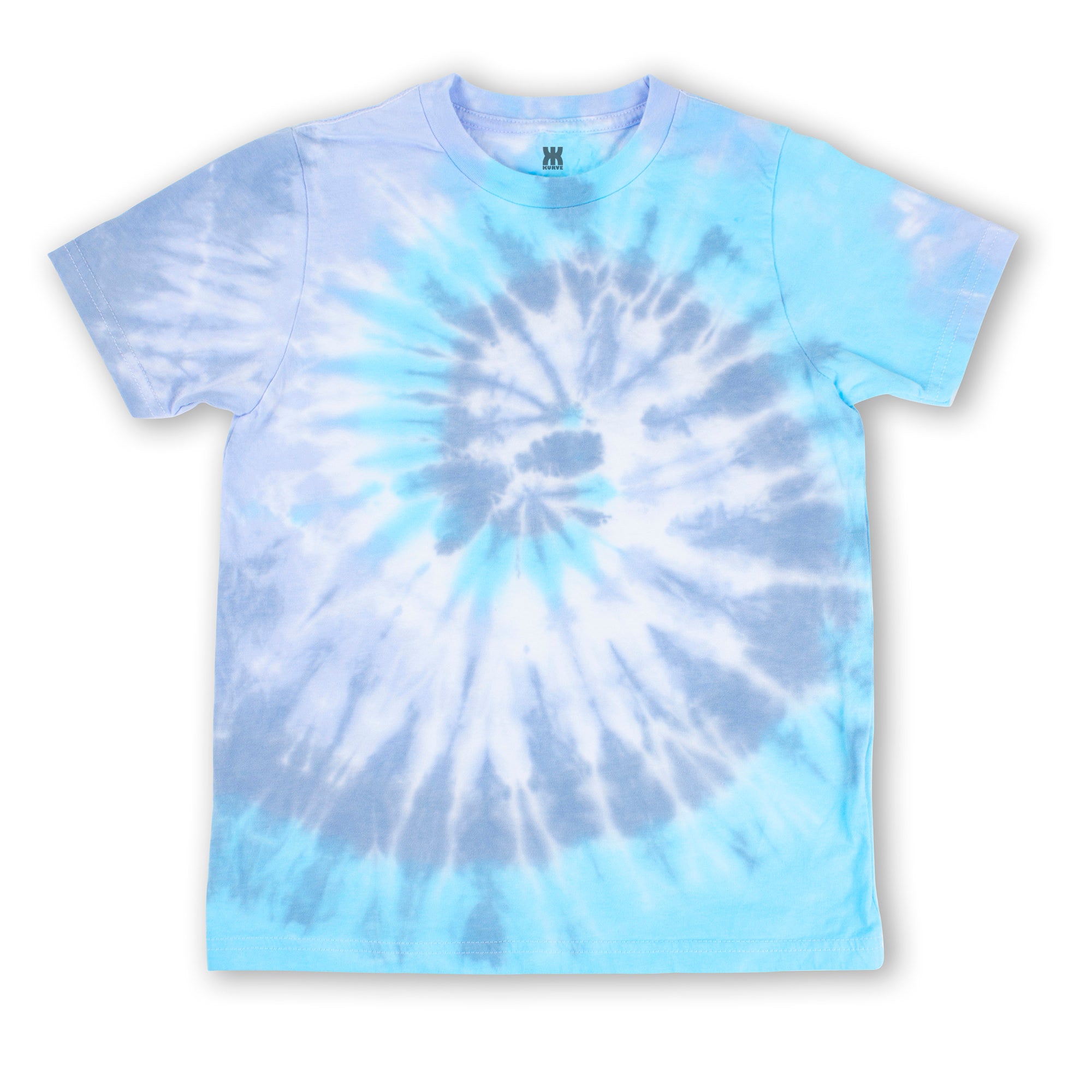 Mint Pink Spiral Tie Dye T-Shirts Kids