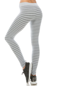 HEATHER STRIPE LEGGINGS
