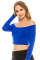 LONG SLEEVE CROP TOP