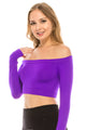 LONG SLEEVE CROP TOP