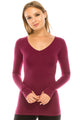 V-NECK LONG SLEEVE TOP