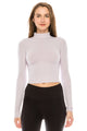 KURVE BASIC MOCK NECK CROP TOP