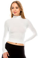 KURVE BASIC MOCK NECK CROP TOP