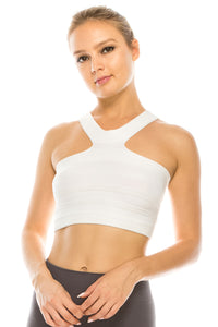 BARE SHOULDER CROP TOP