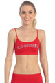 SEQUINED 'CHEER' BANDEAU CAMI TOP