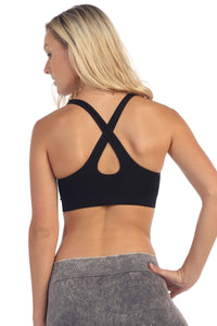 DANCE SEQUIN CROSS BACK BRA CAMI