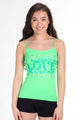 PEACE LOVE DANCE SEQUIN FULL CAMISOLE