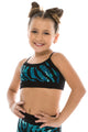 KIDS ZEBRA SEQUIN BANDEAU CAMI TOP