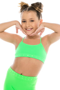 KIDS LOW LEAD RHINESTONE BANDEAU CAMI TOP