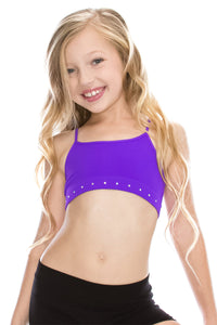 KIDS LOW LEAD RHINESTONE BANDEAU CAMI TOP