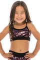 KIDS CRACKLE SEQUIN BANDEAU CAMI TOP
