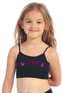 KIDS "DANCE" SEQUIN BASIC BANDEAU CAMI TOP