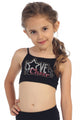 KIDS LOVE CHEER STUD BRA CAMI