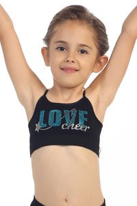 KIDS LOVE CHEER STAR BRA CAMI
