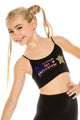 KIDS DANCE STAR FLAG SEQUIN BRA CAMI