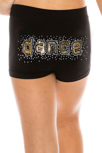 KIDS DANCE GOLD SEQUIN BOYSHORTS