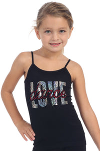 KIDS LOVE SEQUIN & DANCE STONE CAMI
