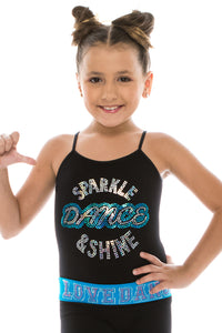 KIDS "SPARKLE DANCE & SHINE" SEQUIN CAMI