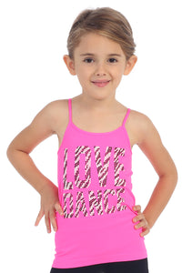 KIDS "LOVE DANCE" STUD CAMI